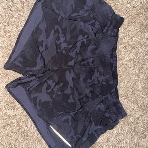 Lululemon black camouflage shorts. Size 12 tall